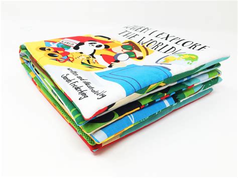 Fun children's nursery rhyme books, farm animal cloth books, . . Fabric baby book panels to sew